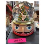 Nutcracker Snow Globe with Ballerina Scene