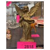 Brass Angel Candle Holder Figurine