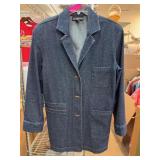 Ellen Tracy Company Denim Blazer, Size 12