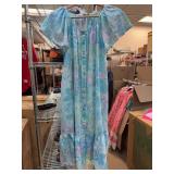 Models Coat Blue Floral Dress for Neiman-Marc