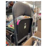Black Fabric Folding Chair