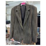 Linda Allard Ellen Tracy Herringbone Blazer