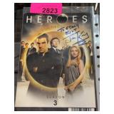 Heroes Season 3 DVD Cover Signed by Tim Kring
