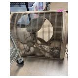 Metal Box Fan With Four-Blade Propeller