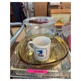 Glass Bowls, Mug, Scissors, and Knife Set