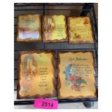 5 Religious Decorative Plaques