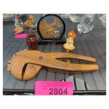 Asian Decorative Figurines and Carved Nut Cr