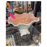 Porcelain Compote Dish with Ruffled Edge