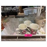 Glassware and Ceramic Mug Lot
