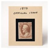 1873 6 Cent Official Issue Stamp