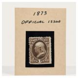 1873 U.S. Official Issue 1Â¢ Treasury Stamp