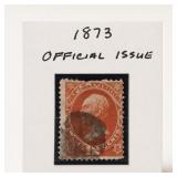 1873 Dept. of Interior 12 Cent Official Stamp