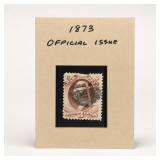 1873 3-Cent Official Issue Stamp