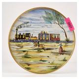 Hand Painted Italian Ceramic Plate, 12"