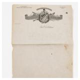 Knights of Pythias TX Letterhead KM Van Zandt