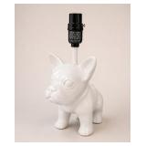 Ceramic French Bulldog Table Lamp Base