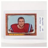 1966 Topps #3 Nick Buoniconti Football Card
