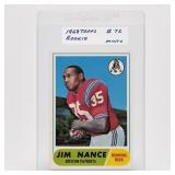 1968 Topps #72 Jim Nance Rookie Card