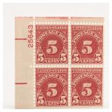 U.S. J73 Postage Due 5 Cent Block NH