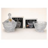 Anna Hutte Crystal Candy Box and Bowl