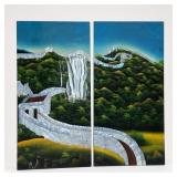 Mother-of-Pearl Inlaid Wall Art Panels