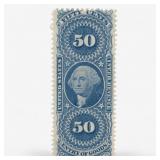 U.S. 1862 First Revenue 50Â¢ Stamp