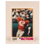 1982 Topps Ronnie Lott In Action #487 Card