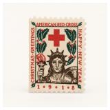 1918 U.S. Red Cross Christmas Seal Stamp