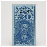 US Series 116 Cigarette Revenue Stamp