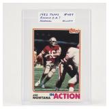 1982 Topps Joe Montana #489 In Action Card