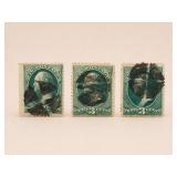 1881 US 207 Washington 3 Cent Stamps