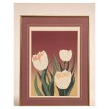 David Allgood Embossed Tulips Serigraph