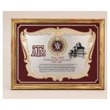 Texas A&M Centennial Framed Mirror