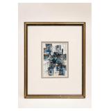 Framed Abstract Watercolor by Alyne