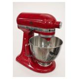 KitchenAid Red Stand Mixer with Bowl