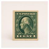 1912 US 1 Cent Washington Imperforate Stamp