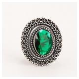 German Silver Size 8 Statement Ring
