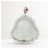 Jade Buddha Pendant with Halo