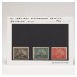 1898 Battleship Revenue Stamp Trio