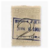 US 1900 $2 Documentary Revenue Stamp