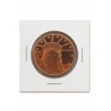 1 oz .999 Fine Copper Liberty Medal