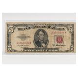 1953-A Red Seal $5 United States Note