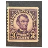 1924 US 3 Cent Lincoln Postage Stamp