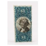 US 1871 $1 Revenue Stamp Washington