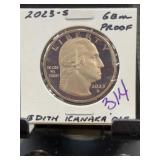 2023-S Edith Kanaka?ole 25 Cent Proof