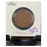 1901 Indian Head Cent One Cent Coin