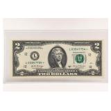 Series 2017-A $2 Federal Reserve Star Note