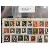 Czechoslovakia WWII Stamp Collection, 1942"44