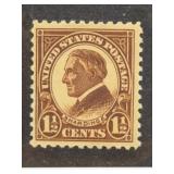 1925 U.S. 1Â½ Cent Harding Postage Stamp