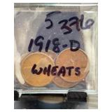1918-D Wheat Pennies Group